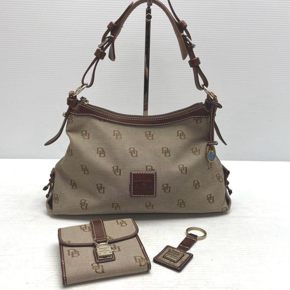 Dooney & Bourke East/West Slouch Monogram Shoulder Bag, Keychain, &
Wallet - Picture 1 of 5
